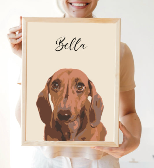 Custom pet portrait - Vector style